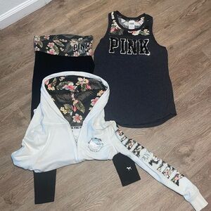 PINK by Victoria’s Secret three piece matching set.